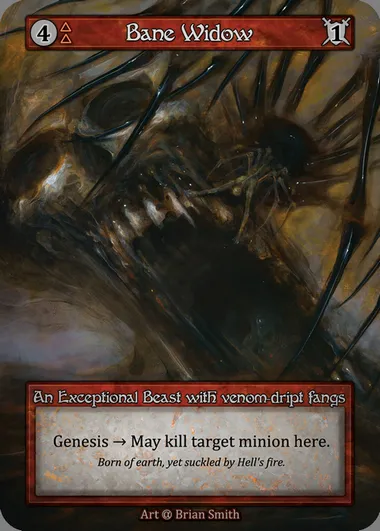 Bane Widow, Sorcery card ALP 026 — Alpha set
