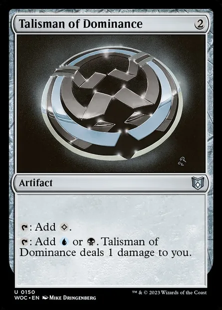 Talisman of Dominance, Magic card WOC 150 — Wilds of Eldraine Commander set