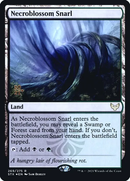 Lacis nécrofleur, carte Magic PSTX 269s — extension Strixhaven: School of Mages Promos