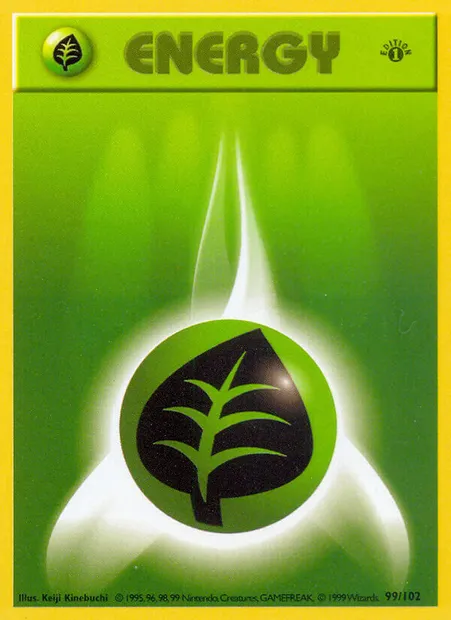 Grass Energy, Pokémon card BS 99 — Base Set set