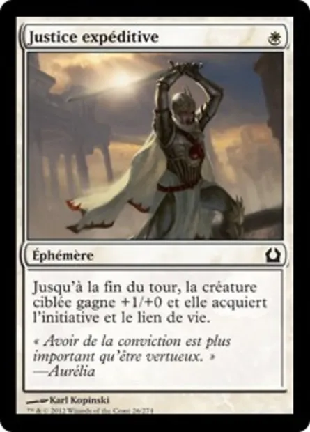 Justice expéditive, carte Magic RTR 26 — extension Retour à Ravnica