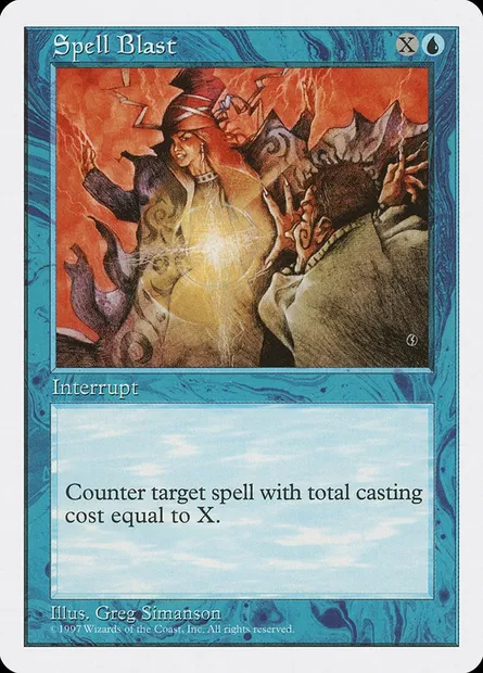 Spell Blast, Magic card 5ED 126 — Fifth Edition set