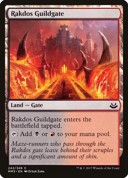 Rakdos Guildgate, Magic card MM3 242 — Modern Masters 2017 set