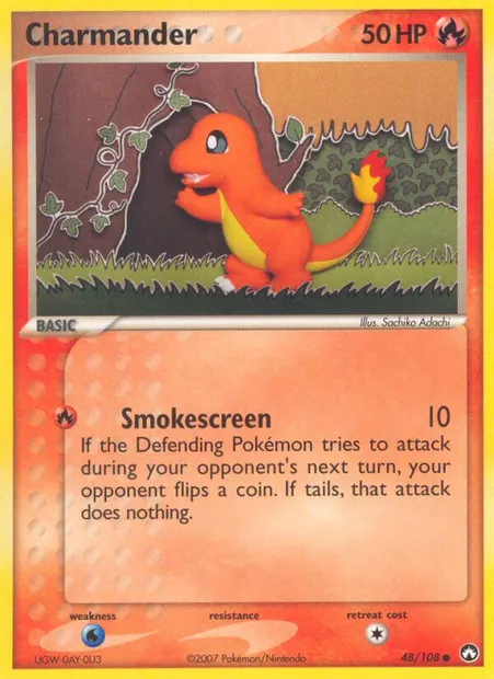 Charmander, Pokémon card PK 48 — Power Keepers set