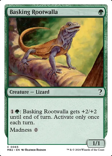 Basking Rootwalla, Magic card MB2 65 — Mystery Booster 2 set