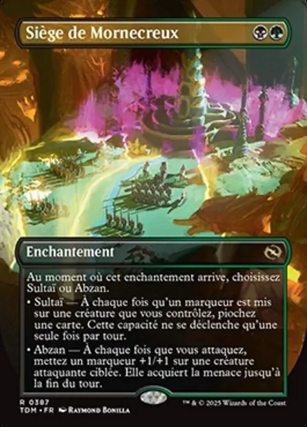 Siège de Mornecreux, carte Magic TDM 387 — extension Tarkir: Dragonstorm