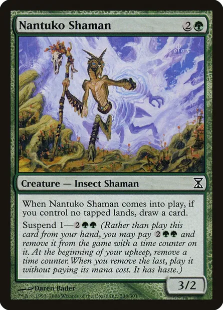 Nantuko Shaman, Magic card TSP 208 — Time Spiral set