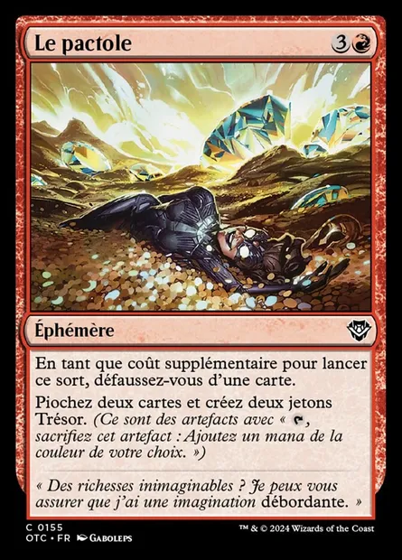 Le pactole, carte Magic OTC 155 — extension Outlaws of Thunder Junction Commander