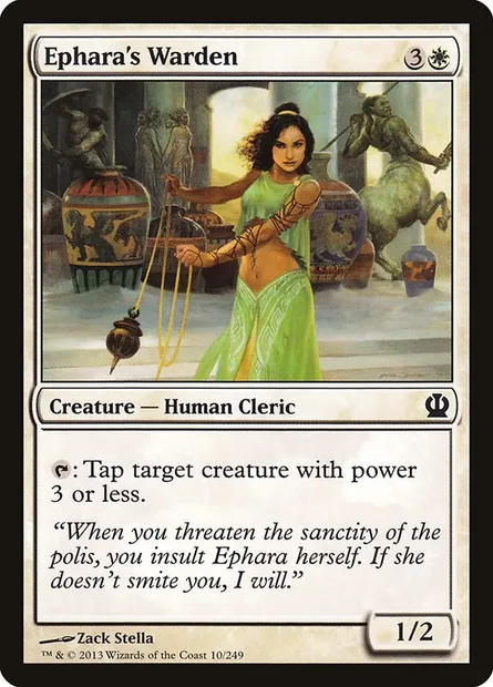 Ephara's Warden, Magic card THS 10 — Theros set