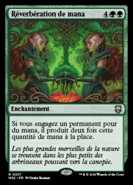 Réverbération de mana, carte Magic M3C 237 — extension Modern Horizons 3 Commander