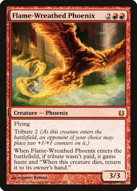 Flame-Wreathed Phoenix, Magic card BNG 97 — Born of the Gods set