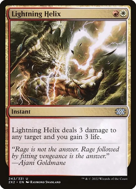 Lightning Helix, Magic card 2X2 243 — Double Masters 2022 set