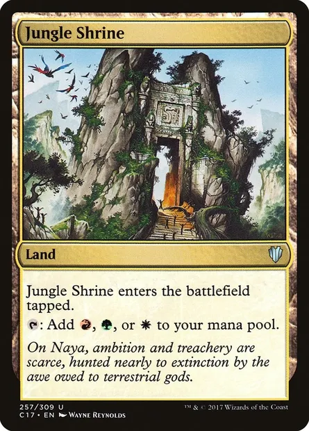 Jungle Shrine, Magic card C17 257 — Commander 2017 set