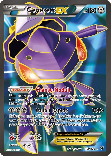 Genesect EX, carte Pokémon FCO 120 — extension Impact des Destins