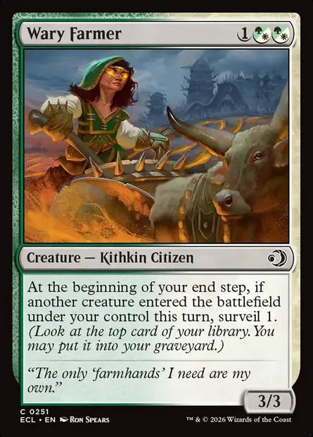 Wary Farmer, Magic card ECL 251 — Lorwyn Eclipsed set