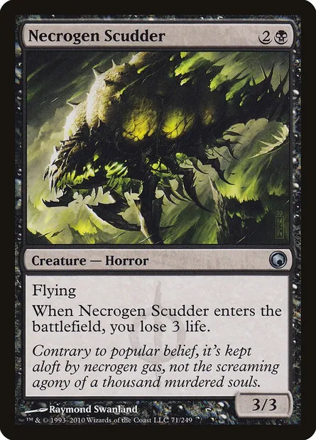 Necrogen Scudder, Magic card SOM 71 — Scars of Mirrodin set