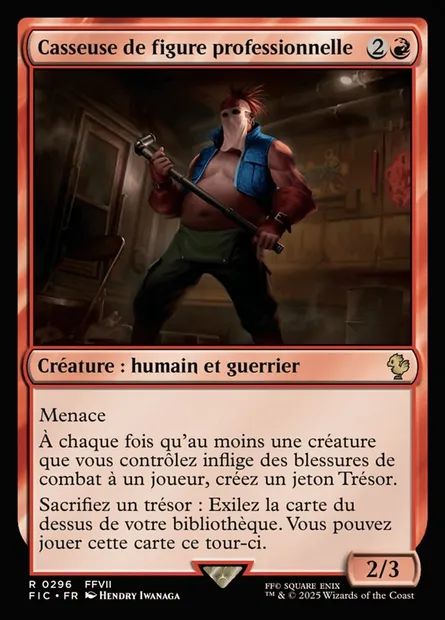 Casseuse de figure professionnelle, carte Magic FIC 296 — extension Final Fantasy Commander