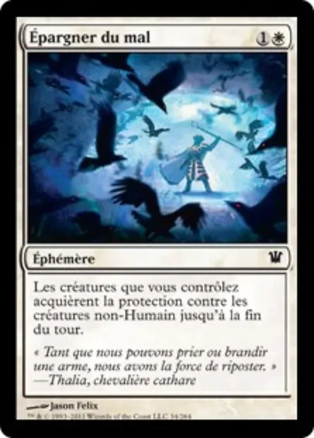 Épargner du mal, carte Magic ISD 34 — extension Innistrad
