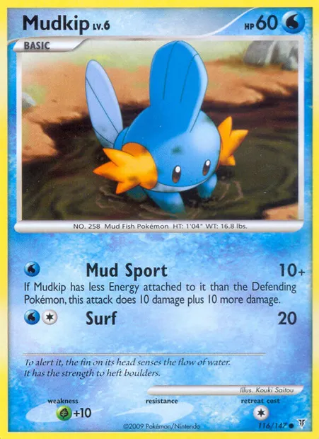 Mudkip, Pokémon card SV 116 — Supreme Victors set