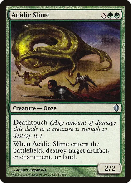 Acidic Slime, Magic card C13 134 — Commander 2013 set