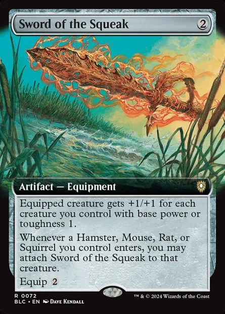 Sword of the Squeak, Magic card BLC 72 — Bloomburrow Commander set