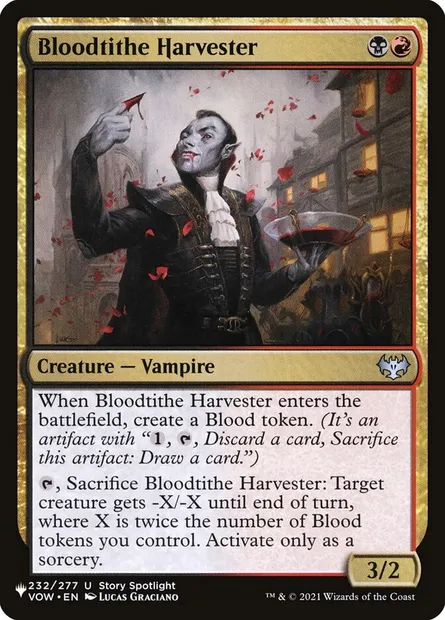 Bloodtithe Harvester, Magic card PLST VOW-232 — The List set
