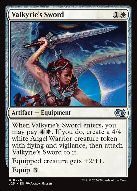 Valkyrie's Sword, Magic card J25 276 — Foundations Jumpstart set