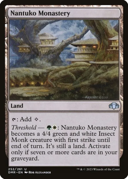 Nantuko Monastery, Magic card DMR 252 — Dominaria Remastered set