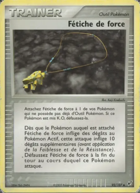 Fétiche de force, carte Pokémon DX 92 — extension EX Deoxys