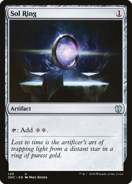 Sol Ring, Magic card ZNC 120 — Zendikar Rising Commander set