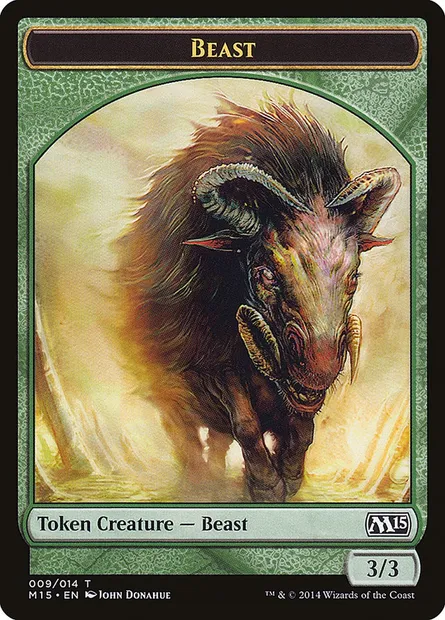 Beast, carte Magic TM15 9 — extension Magic 2015 Tokens