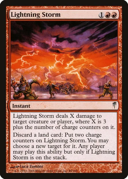 Orage d'éclairs, carte Magic CSP 89 — extension Souffle glaciaire