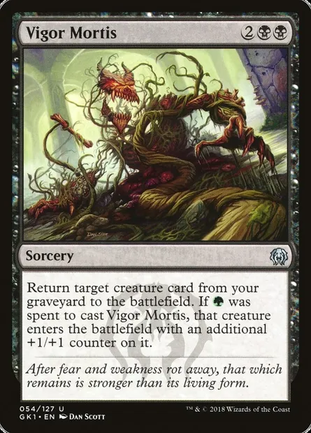 Vigor Mortis, Magic card GK1 54 — GRN Guild Kit set