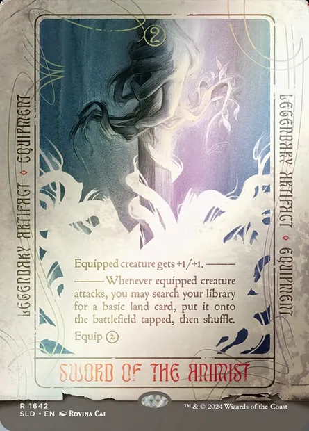 Épée de l'animiste, carte Magic SLD 1642★ — extension Secret Lair Drop