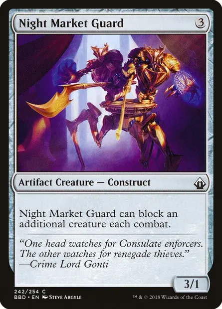 Night Market Guard, Magic card BBD 242 — Battlebond set