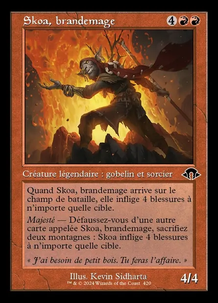Skoa, brandemage, carte Magic MH3 420 — extension Modern Horizons 3