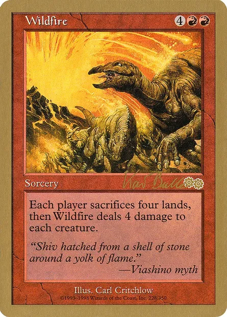 Wildfire, Magic card WC99 kb228 — World Championship Decks 1999 set