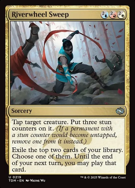 Riverwheel Sweep, Magic card TDM 219 — Tarkir: Dragonstorm set
