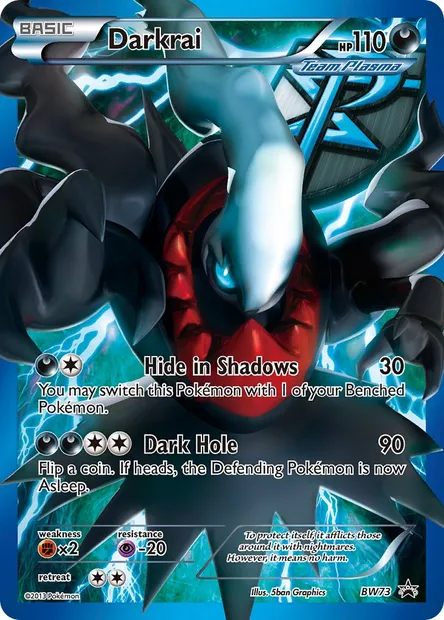 Darkrai, Pokémon card BW 73 — BW Black Star Promos set