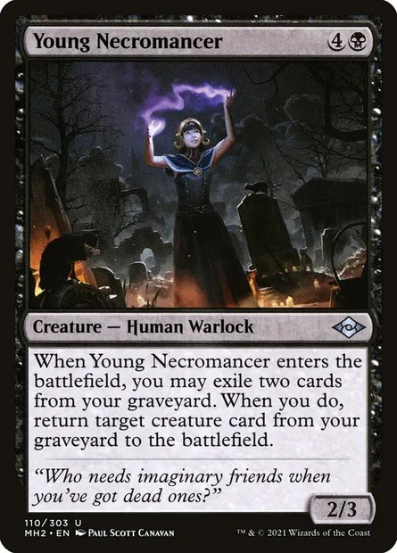 Young Necromancer, Magic card MH2 110 — Modern Horizons 2 set
