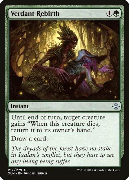 Verdant Rebirth, Magic card XLN 212 — Ixalan set