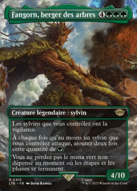 Fangorn, berger des arbres, carte Magic LTR 415 — extension Le Seigneur des Anneaux : chroniques de la Terre du Milieu