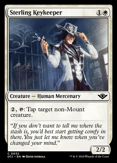 Sterling Keykeeper, Magic card OTJ 32 — Outlaws of Thunder Junction set
