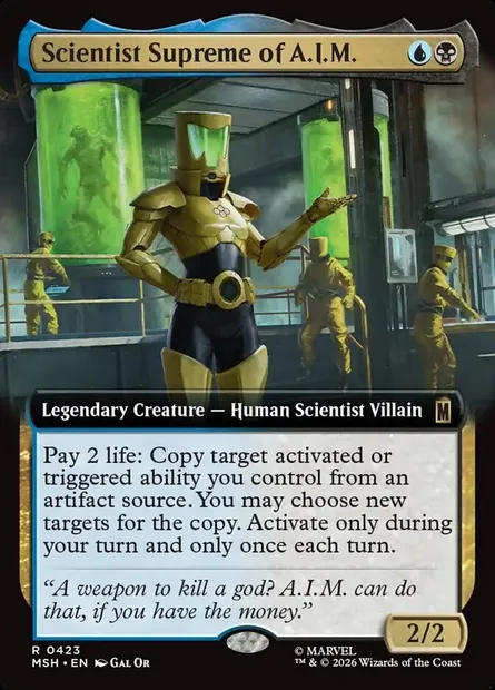 Scientist Supreme of A.I.M., Magic card MSH 423 — Marvel Super Heroes set