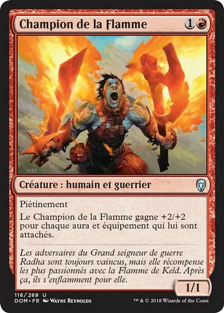 Champion de la Flamme, carte Magic DOM 116 — extension Dominaria