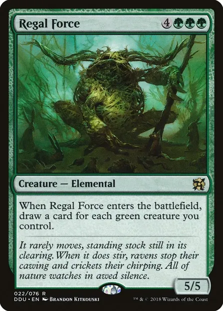 Force royale, carte Magic DDU 22 — extension Duel Decks: Elves vs. Inventors