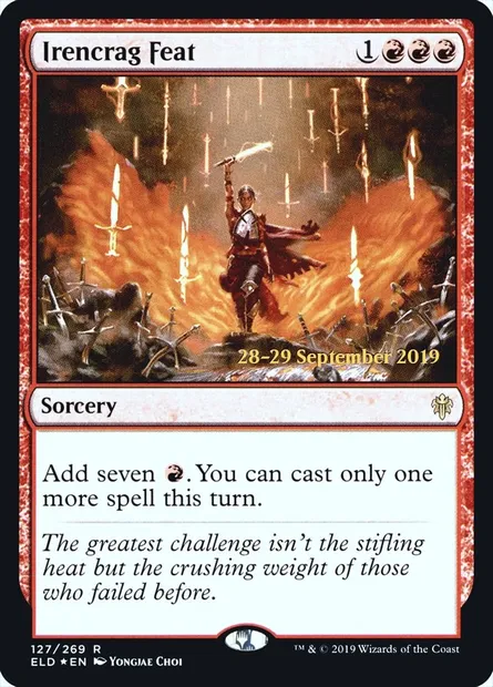 Irencrag Feat, Magic card PELD 127s — Throne of Eldraine Promos set