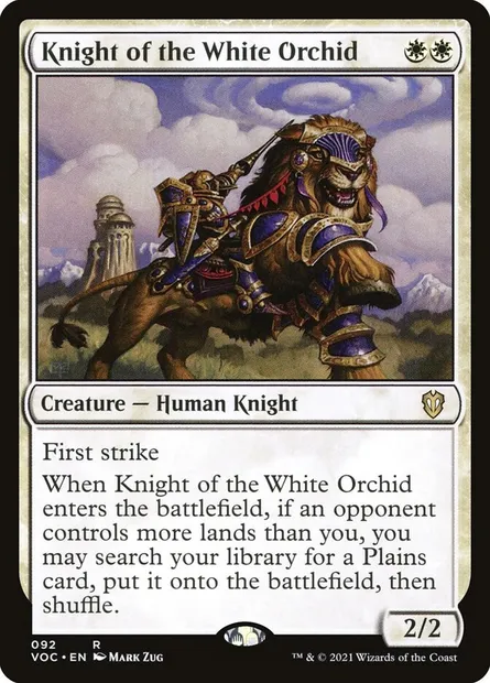 Knight of the White Orchid, Magic card VOC 92 — Crimson Vow Commander set