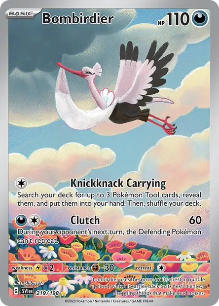 Bombirdier, Pokémon card SVI 219 — Scarlet & Violet set
