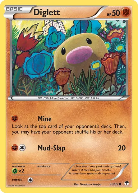 Diglett, Pokémon card GEN 38 — Generations set